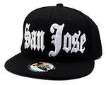 San Jose Headlines Old English Snapback Hat