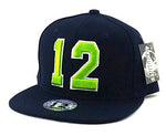 Seattle Headlines 12th Man Snapback Hat