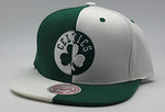 Boston Celtics Mitchell & Ness 4 Way Split Snapback Hat