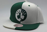 Boston Celtics Mitchell & Ness 4 Way Split Snapback Hat