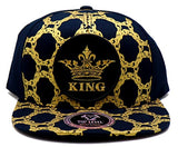 Top Level Crown King Luxe Chains Snapback Hat