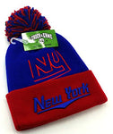 New York Leader of the Game Cuffed Pom Beanie