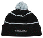 Brooklyn Nets Mitchell & Ness Speckled Cuffed Pom Beanie