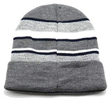 Dallas King's Choice Stripe Cuffed Knit Beanie