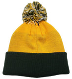 Green Bay Packers NFL Proline Youth Cuffed Pom Beanie