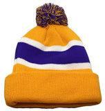 Los Angeles Headlines Palm Cuffed Pom Knit Beanie