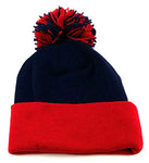 New England Leader of the Game Patriots Skyline Cuffed Pom Beanie