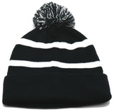 Seattle Seahawks '47 Brand Fan Favorite Striped Cuffed Pom Knit Beanie