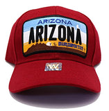 Arizona Headlines Grand Canyon State License Plate Adjustable Hat