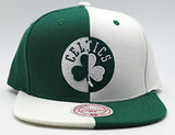 Boston Celtics Mitchell & Ness 4 Way Split Snapback Hat