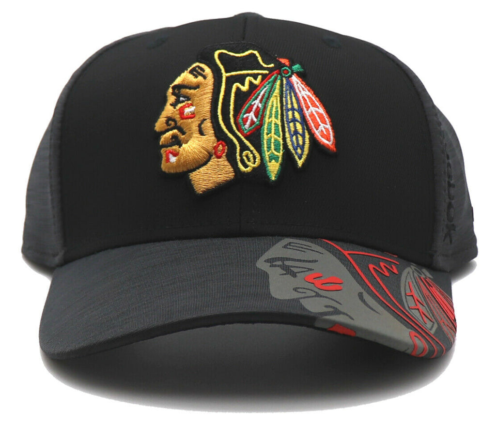 Chicago Blackhawks Reebok Playoffs Center Ice Flex Fitted Hat