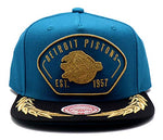 Detroit Pistons Mitchell & Ness Retro Captain Snapback Hat