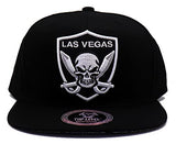 Las Vegas Top Level Cross Swords Snapback Hat