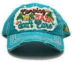 Leader of Generation Apparel Camping Hair Don't Care Adjustable Hat