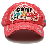 Leader of Generation Apparel Camping Hair Don't Care Adjustable Hat