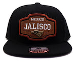 Mexico Headlines Jalisco Leather Patch Snapback Hat