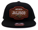 Mexico Headlines Jalisco Leather Patch Snapback Hat