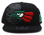 Mexico Top Level Caracara Eagle Snapback Hat