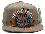 Native Pride Leader of the Game Wolf Dreamcatcher Snapback Hat