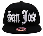 San Jose Headlines Old English Snapback Hat