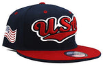 USA Top Pro Tailsweeper Script Snapback Hat