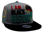 Black Pride Top Pro I Am Black History Snapback Hat