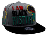 Black Pride Top Pro I Am Black History Snapback Hat