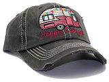 Happy Camper KBEthos Ladies' Washed Vintage Strapback Hat