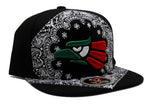 Mexico Top Level Caracara Eagle Bandana Snapback Hat