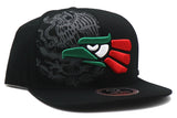 Mexico Top Level Caracara Eagle Snapback Hat