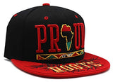 Black Pride Top Pro Proud of My Roots Snapback Hat