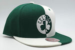 Boston Celtics Mitchell & Ness 4 Way Split Snapback Hat