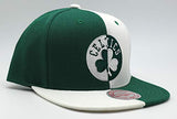 Boston Celtics Mitchell & Ness 4 Way Split Snapback Hat