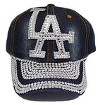 Los Angeles Headlines Women's Denim Bling Strapback Hat