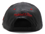 Philadelphia 76ers Mitchell & Ness Rapid Leather Snapback Hat