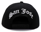 San Jose Headlines Old English Snapback Hat