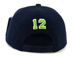 Seattle Headlines 12th Man Snapback Hat