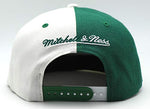 Boston Celtics Mitchell & Ness 4 Way Split Snapback Hat