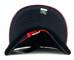 Chicago E-Flag Stacked Leather Strapback Hat
