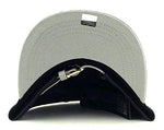 New York E-Flag Stacked Leather Strapback Hat