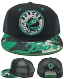 Boston Premium Clover Mesh Snapback Hat