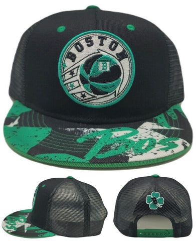 Boston Premium Clover Mesh Snapback Hat